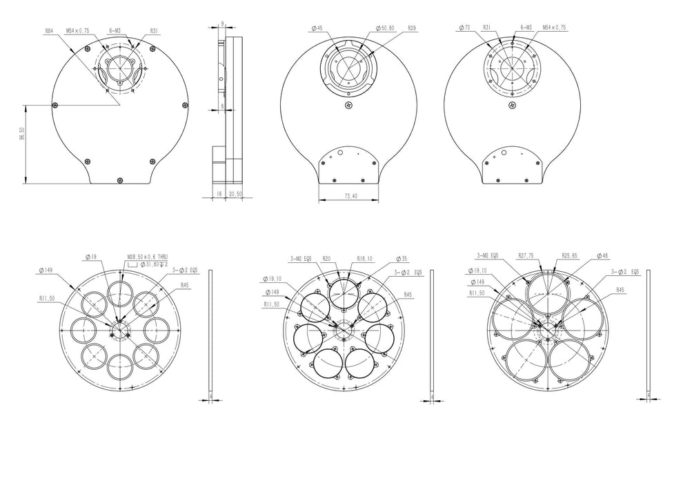 QHYCCD CFW3 Filter Wheels(Choose Model)