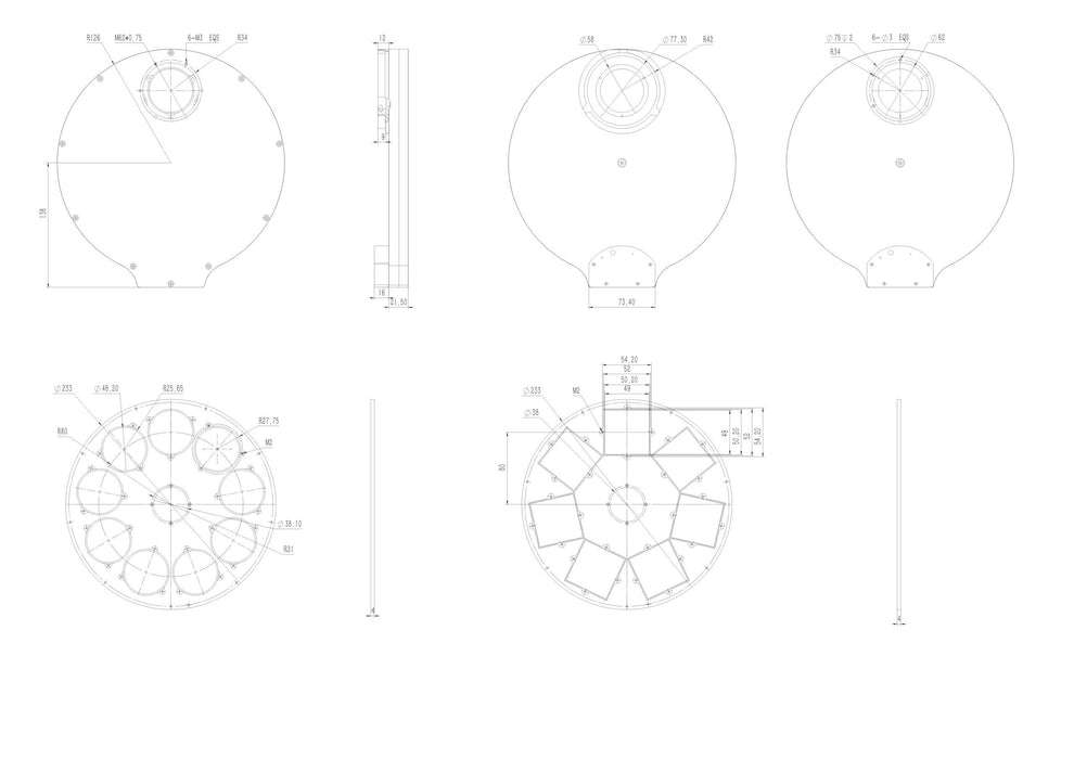 QHYCCD CFW3 Filter Wheels(Choose Model)