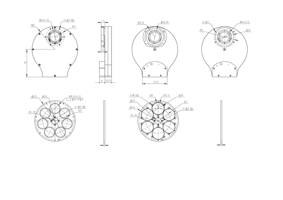 QHYCCD CFW3 Filter Wheels(Choose Model)