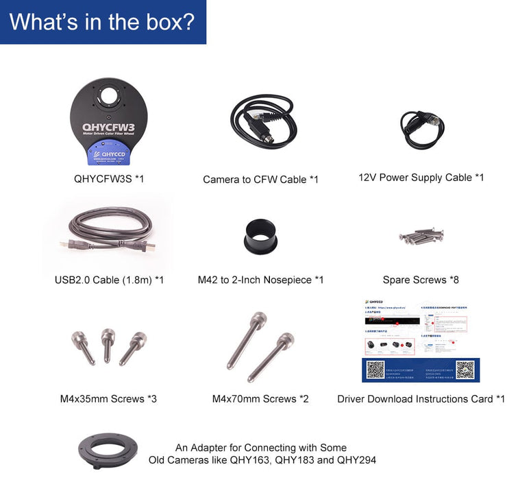 QHYCCD CFW3 Filter Wheels(Choose Model)