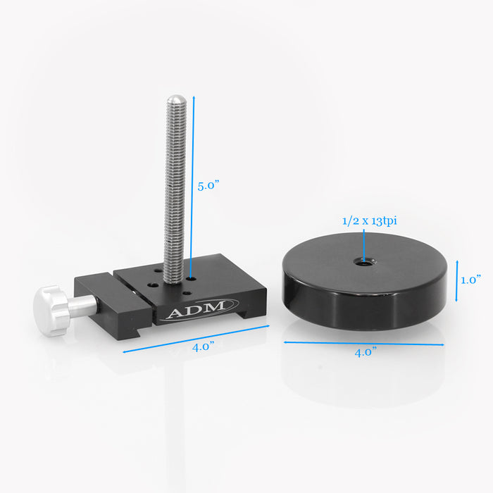 ADM Accessories DCW- D Series Counterweight with 5" Threaded Rod.