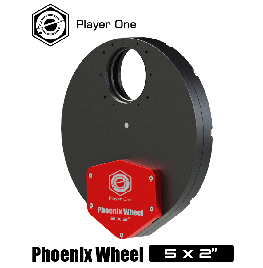 Player One Astronomy Phoenix Filter Wheel 5x2 – Astroworld Telescopes