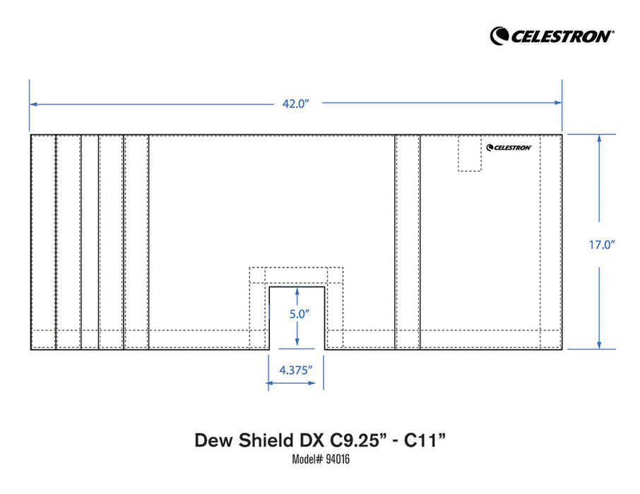 Celestron Deluxe Flexible Dew Shield, 9.25" - 11"