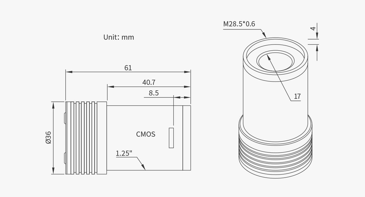 ZWO ASI120MM Mini USB2.0 MonoGuide Camera