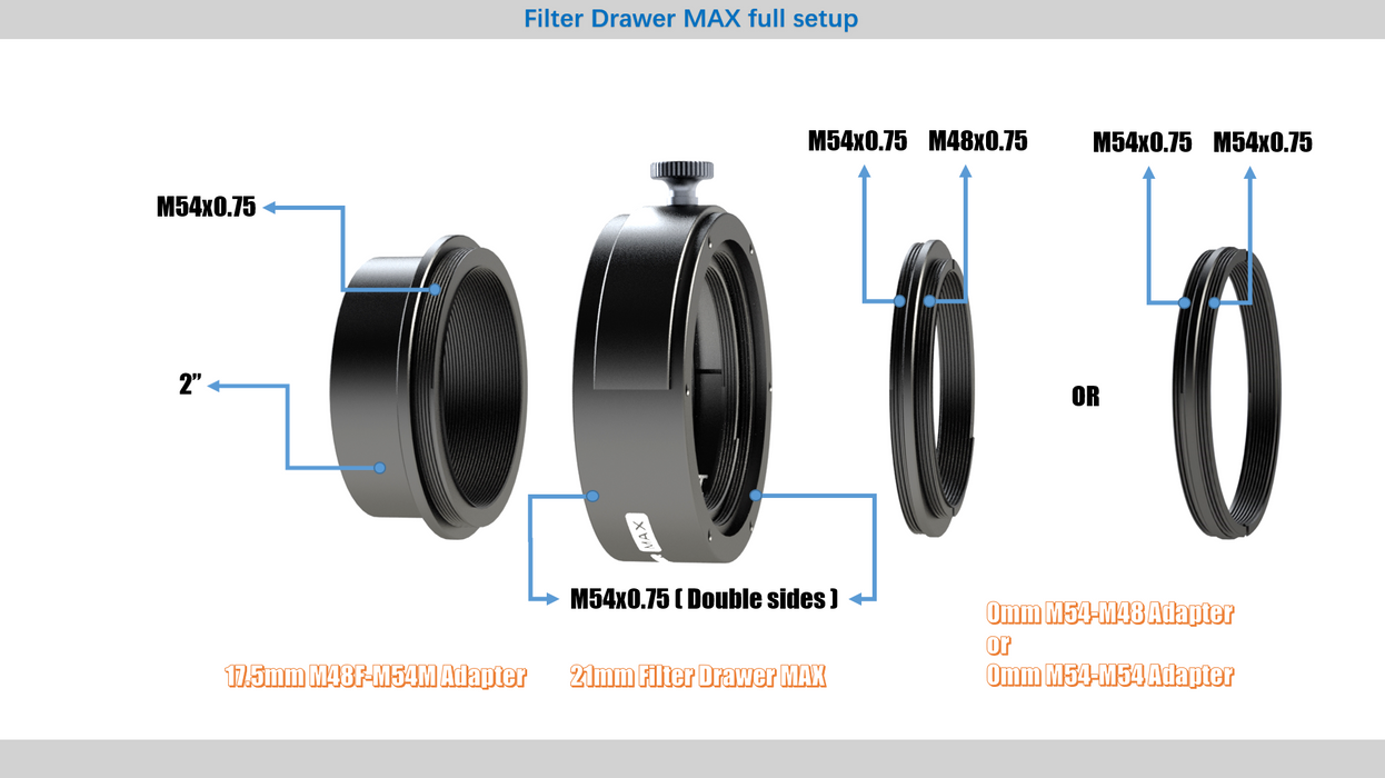 Player One Astronomy Filter Drawer-MAX