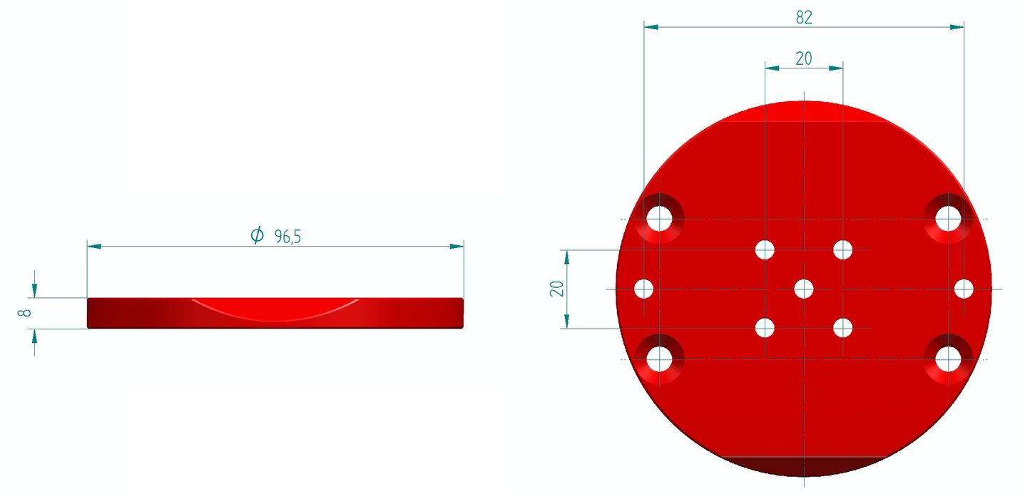 PrimaLuce Lab AZ-EQ5 PLUS adapter plate