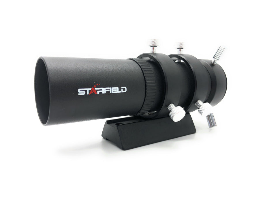 Starfield Optics Starfield 32mm Guidescope.  128mm FOCAL LENGTH, F/4. Includes rings and universal mounting bar.