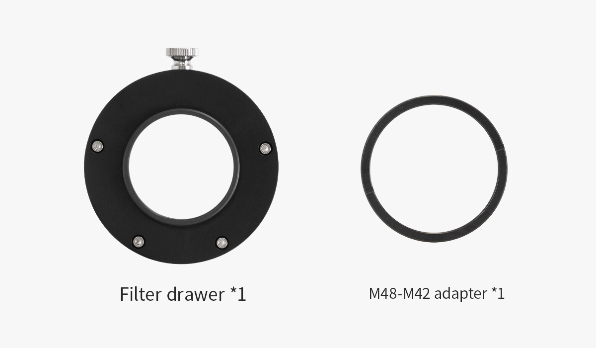 ZWO Filter Drawer for 2" mounted Filter M42 size