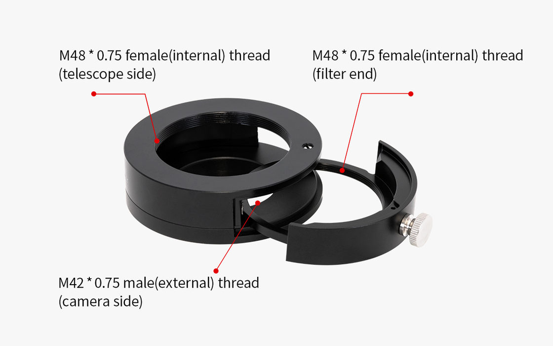 ZWO Filter Drawer for 2" mounted Filter M42 size