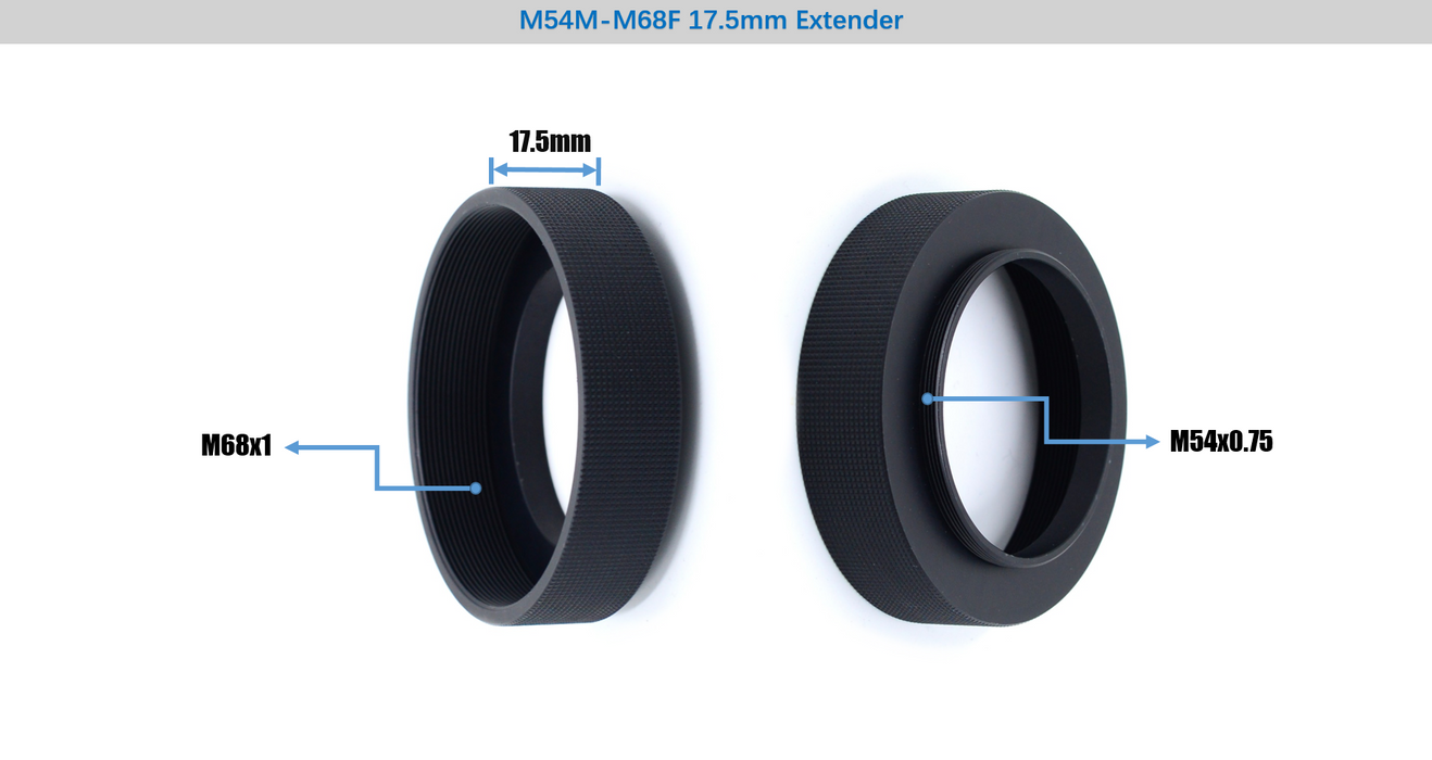 Player One Astronomy M54M-M68F 17.5MM Adapter