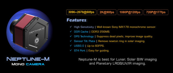 Player One Neptune-M (IMX178)USB3.0 Mono Camera