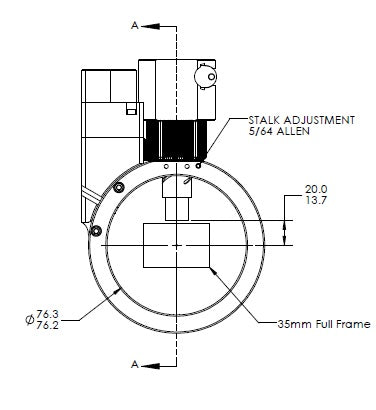 Optec Inc. Sagitta Off-Axis Guider, manual version without motor