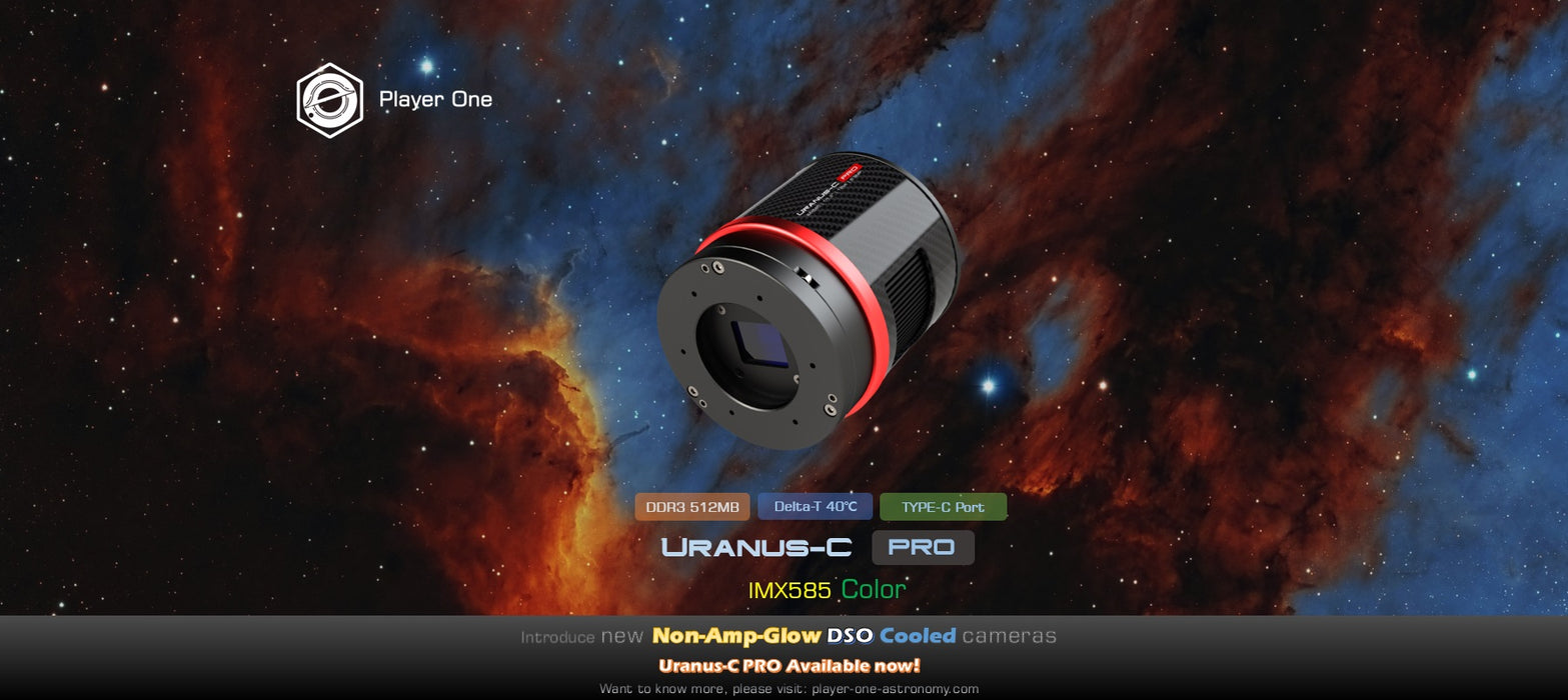 Player One Uranus-C Pro (IMX585)USB3.0 Cooled Color Camera