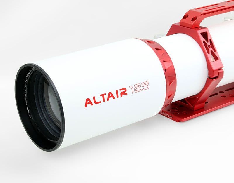 Altair 125mm EF F7.8 Refractor 3.7" Geared Focuser Star-test green light