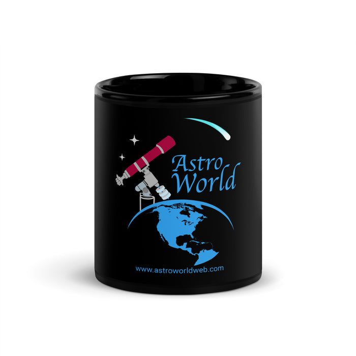 AstroWorld TV Black Glossy Mug