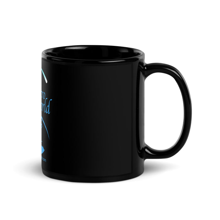 AstroWorld TV Black Glossy Mug