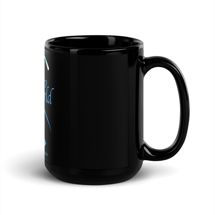 AstroWorld TV Black Glossy Mug