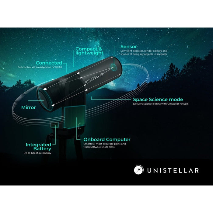 Unistellar eQuinox2 - Smart Digital Reflector Telescope WITH FREE SOLAR FILTER