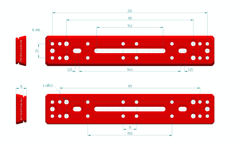 PrimaLuce Lab Vixen plate 240mm PLUS