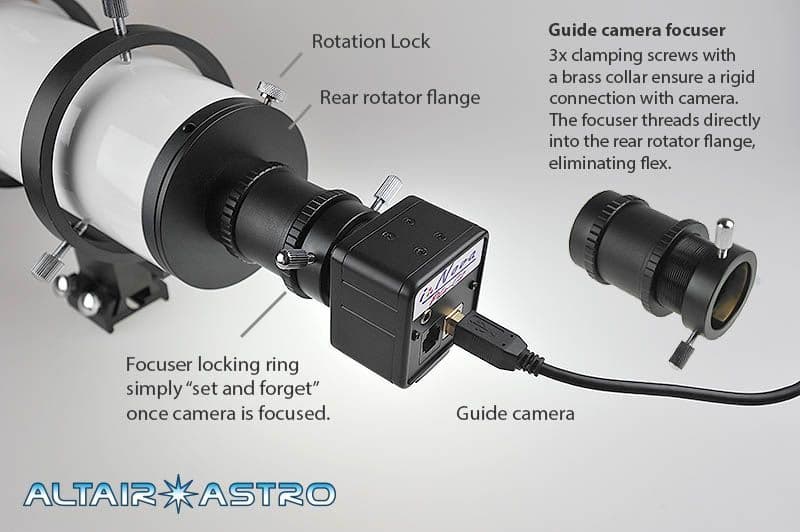 Altair Precision Focuser for 60- 80 mm Guide Scope