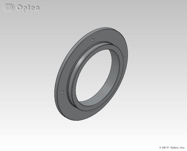 Optec Inc. Standard mount blank, OPTEC-3600 male dovetail.  Plate can be drilled and machined