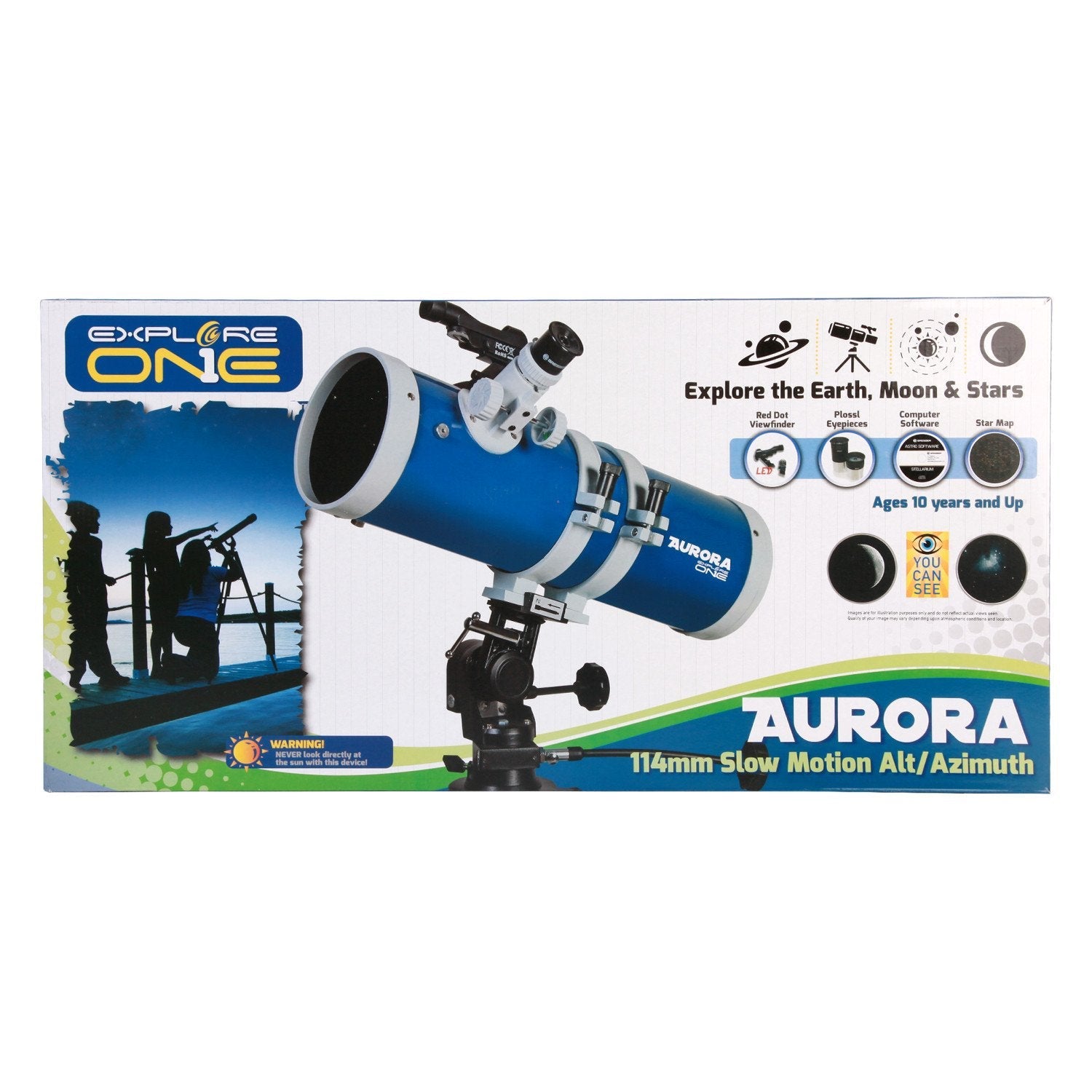 Explore One Aurora 114mm Reflector Telescope – Astroworld Telescopes