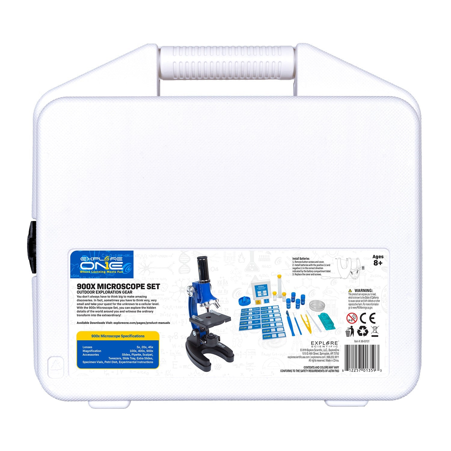 Explore One 45 Piece 900X Microscope Set with Case – Astroworld Telescopes