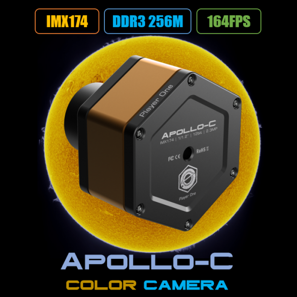 Player One Astronomy Apollo-C (IMX174)USB3.0 Color Camera