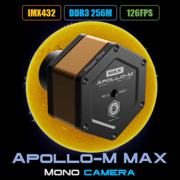 Player One Apollo-M MAX (IMX432) USB3.0 Mono Camera