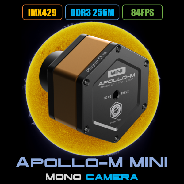 Player One Astronomy Apollo-M MINI (IMX429)USB3.0 Mono Camera
