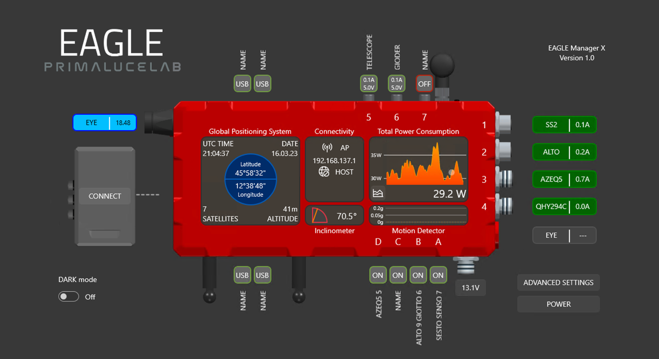 PrimaLuce Lab EAGLE5S advanced control unit for telescopes and astrophotography