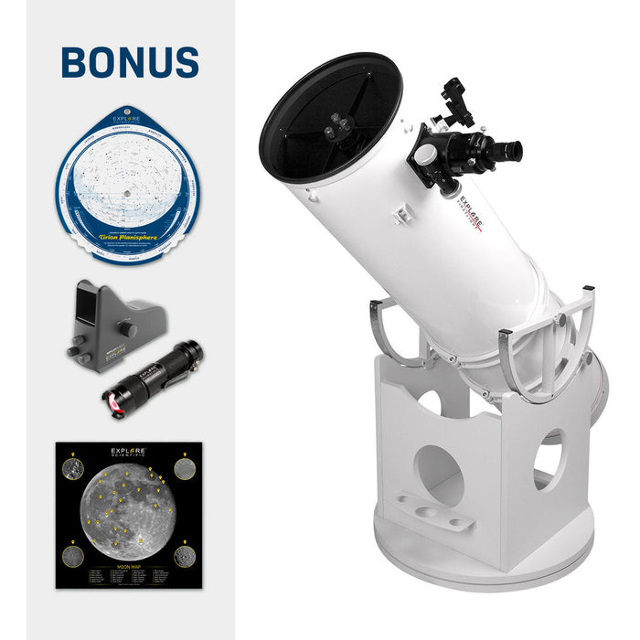 Explore FirstLight 8" Dobsonian Telescope Package- FL-DOB0806-02-PK