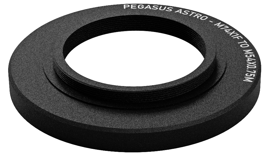 Pegasus Astro Adapter M74 Female to M54 Male. (For SW Esprit 100)