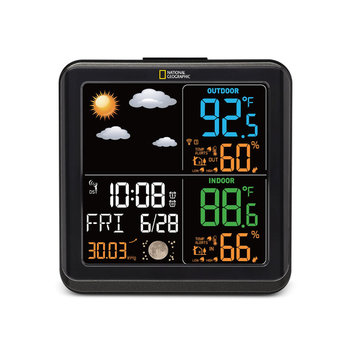 National Geographic Wide-View Display Weather Station with Outdoor Sensor