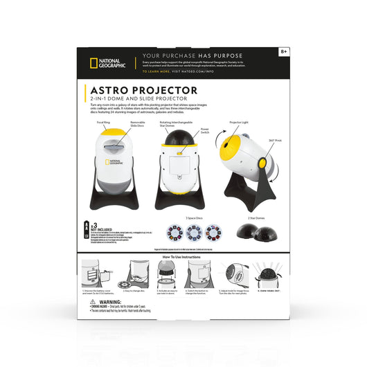 Astroscope Projector National Geographic Astro Projector 2-in-1 Dome and Slide Projector ...