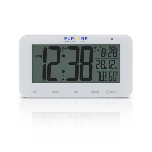 Explore Scientific Large Display Radio Controlled Alarm Clock