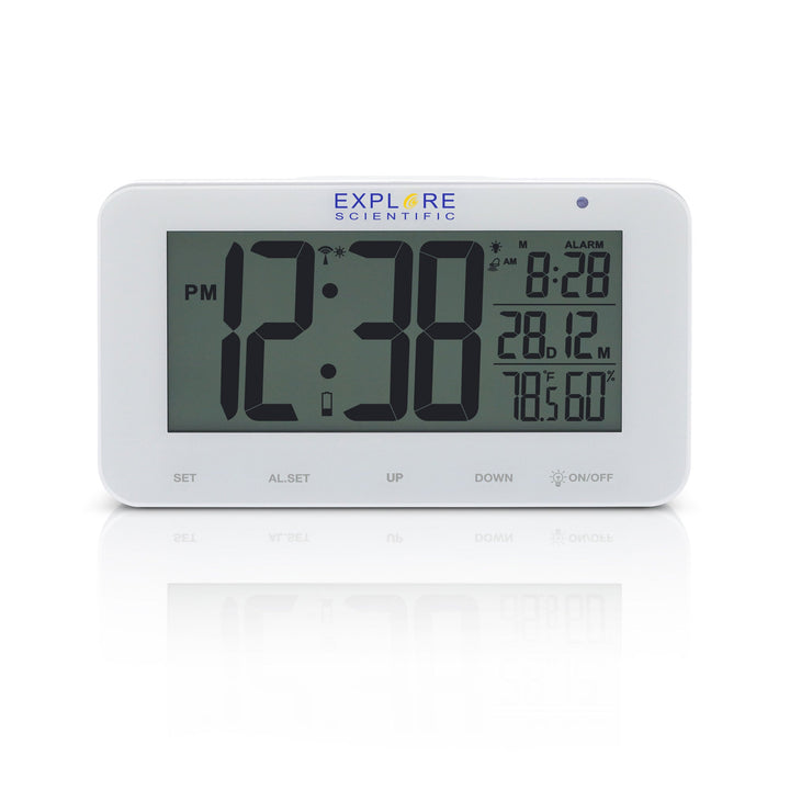 Explore Scientific Large Display Radio Controlled Alarm Clock