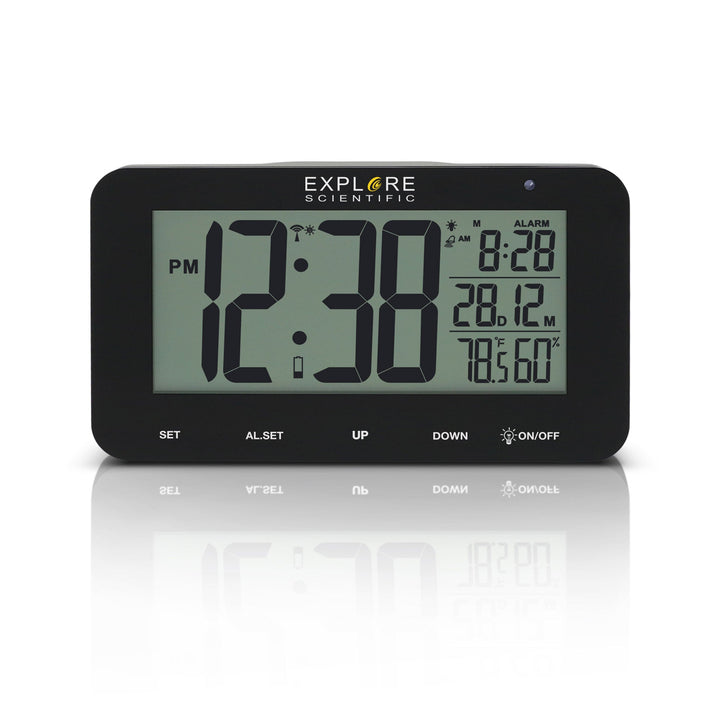 Explore Scientific Large Display Radio Controlled Alarm Clock