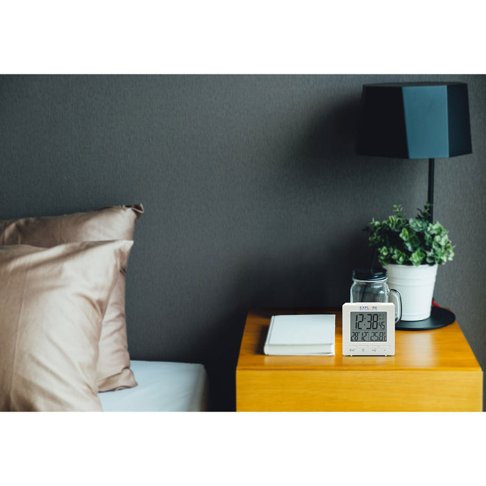 Explore Scientific Compact Radio Controlled Alarm Clock — Astroworld ...