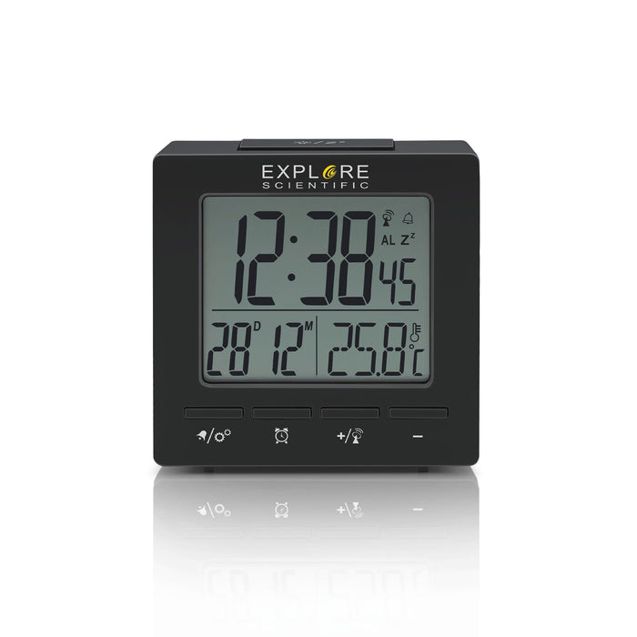 Explore Scientific Compact Radio Controlled Alarm Clock — Astroworld ...