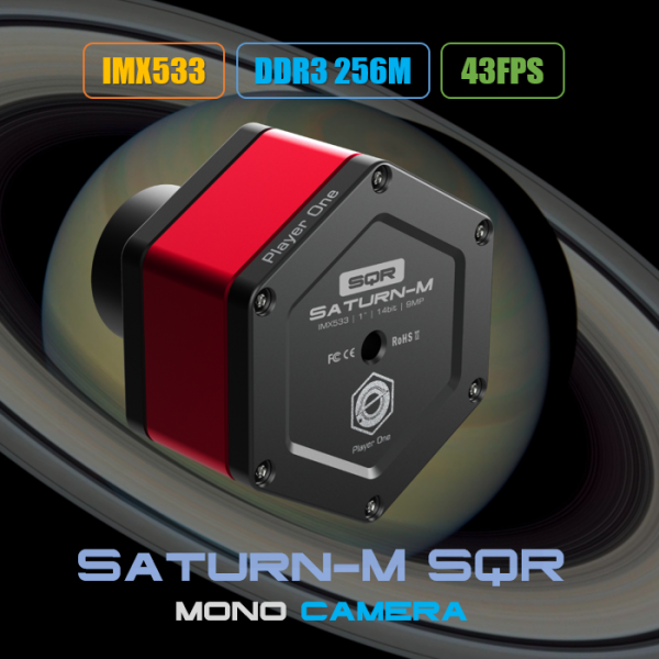 Player One Astronomy Saturn-M SQR (IMX533)USB3.0 Mono Camera