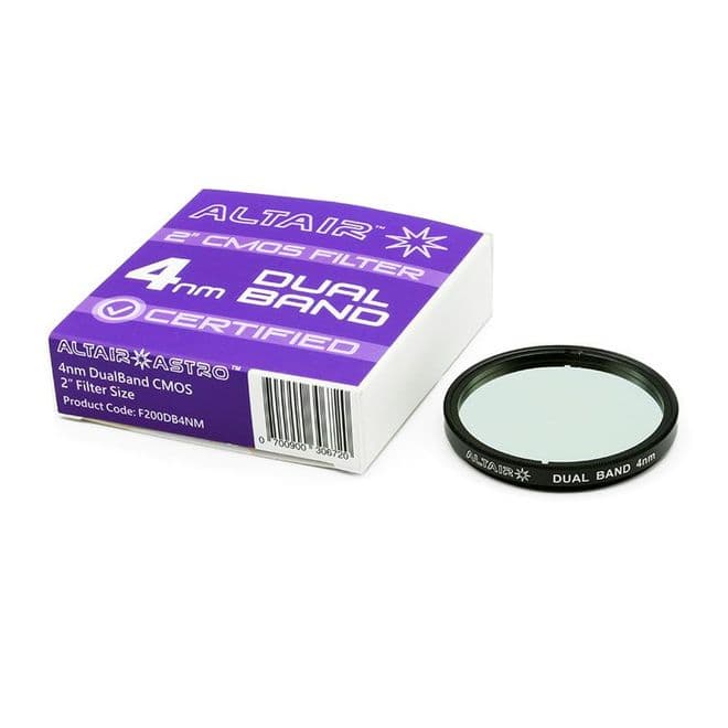 Altair Dual-Band 4.5nm CERTIFIED CMOS Nebula Filter 2" with test report
