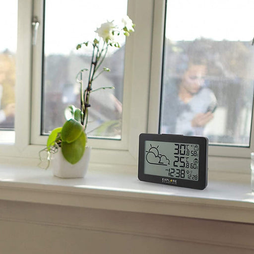 Explore Scientific Large Display Weather Station with Temperature and Humidity